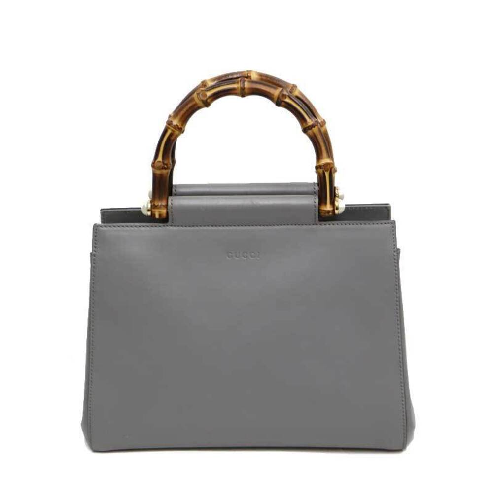 Gucci Bamboo Handbag Gray